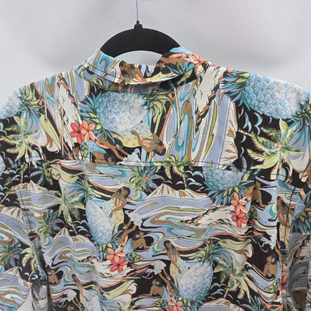 Tommy Bahama Coconut Point Button Down Aloha Tiki Shirt Size Large - Picture 3 of 13